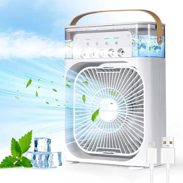 Mini-cooler-for room-cooling-mini-cooler-ac-portable-air-conditioners-for Home-Office-Artic-Cooler-3-In-1-Conditioner-Humidifier-Purifier-Mini-Disposable underpads_Multicolor